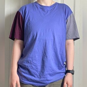 Purple colour block Urban Outfitters tee